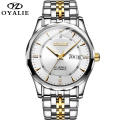 Herren Mechanische Uhr OYALIE Luxury Business Automatic Herren Multi Time Zone Watch Uhren Herren Edelstahluhr